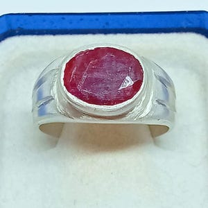 Handcrafted Sterling Silver Ruby Ring: Siwa Artisan Jewelry
