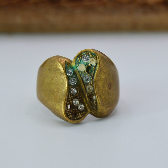 Vintage Bronze RING Ancient Handmade Rare Antique… - image 6