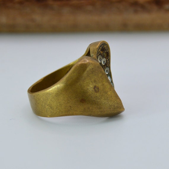 Vintage Bronze RING Ancient Handmade Rare Antique… - image 5