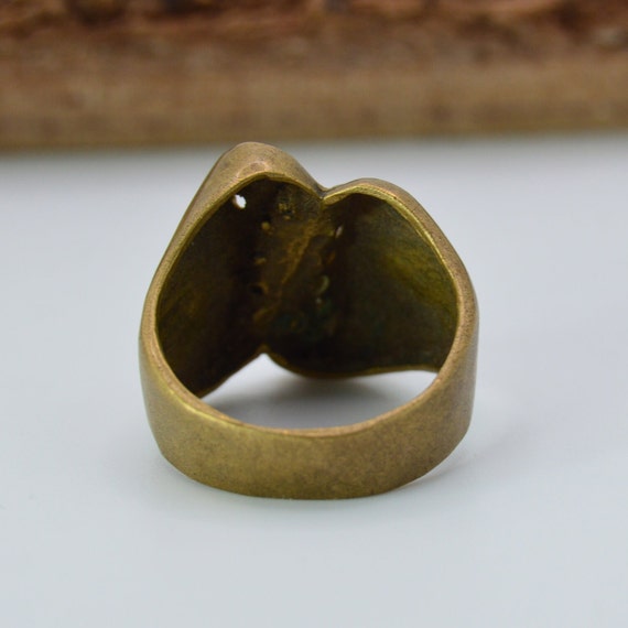 Vintage Bronze RING Ancient Handmade Rare Antique… - image 4