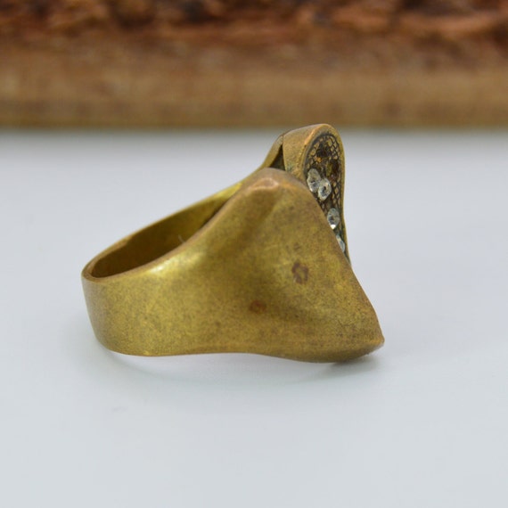 Vintage Bronze RING Ancient Handmade Rare Antique… - image 2