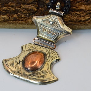Handmade Berber Boho Old Cross Pendant African Tuareg Tribal