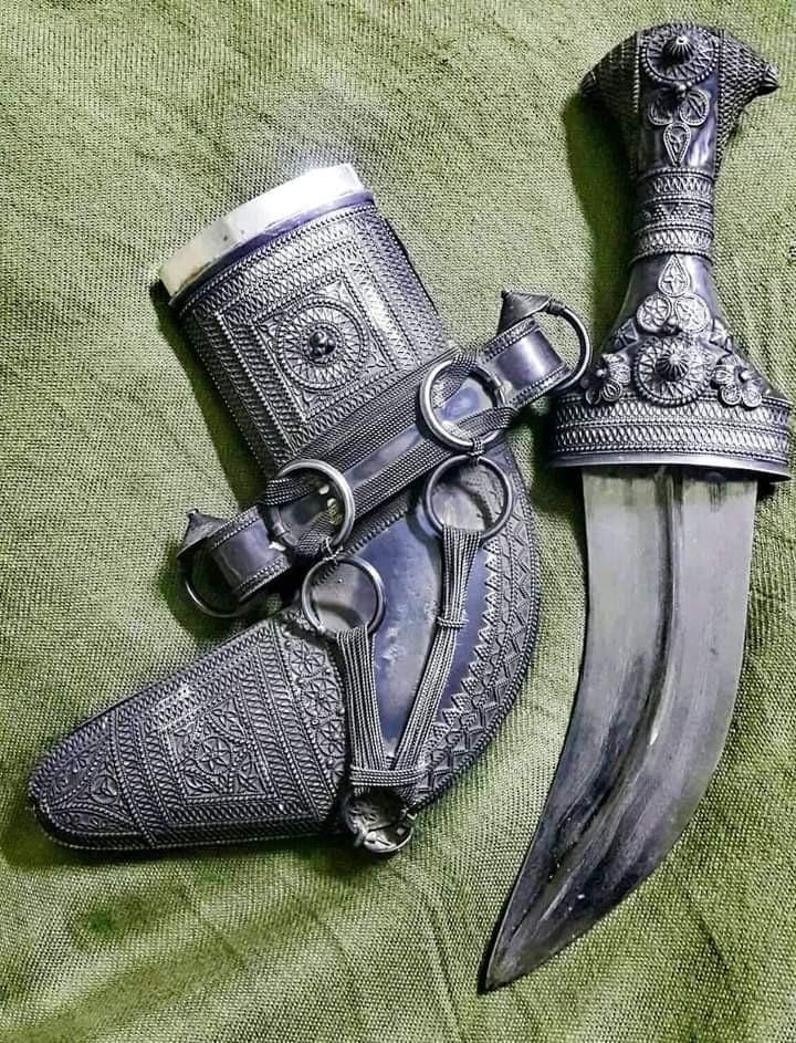 DAPA JGSDF JAMBIYA 09 イラク　JAPAN パッチ　セット Fine Whole Silver Assib Jambiya Dagger in the Abdi Style