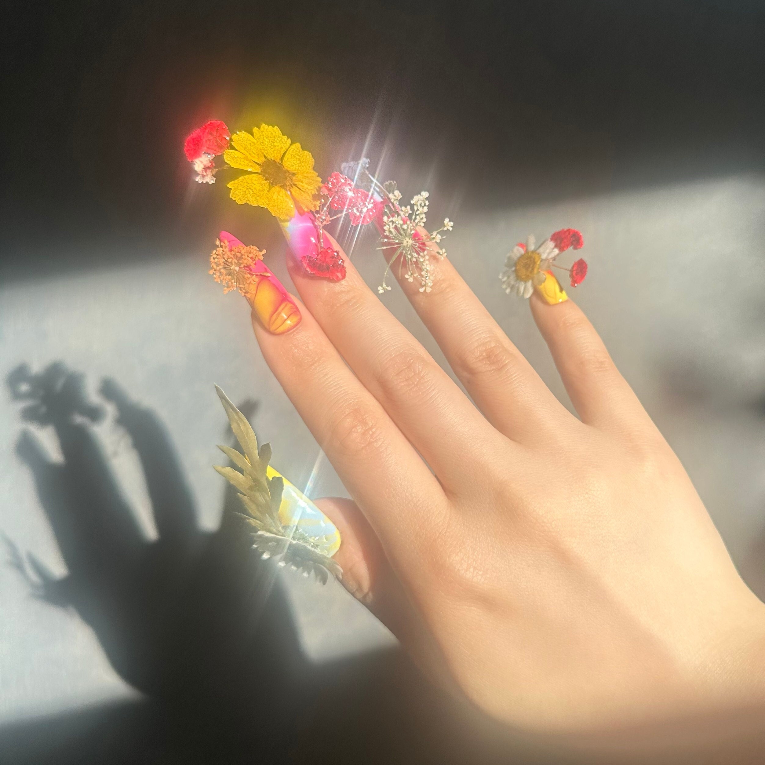 Press on Nails | Flower Nails | 3D Nails | Fashion Nails | Unique
