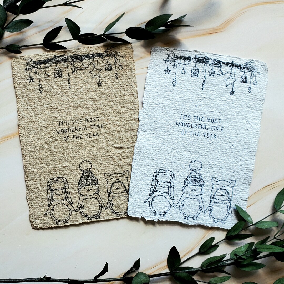 Grußkarte Weihnachten Mit Spruch Auf Englisch Nachhaltige Etsy