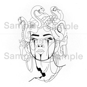 INSPIRATIONAL Medusa PNG Image, Easy to Download, Printable, Digital Download!