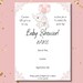 Pink Elephant Baby Shower, Printable Baby Shower Games, Editable ...