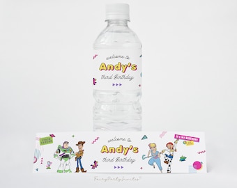 Toy Story Water Bottle Label Template: Birthday Party Favor (Instant Download)