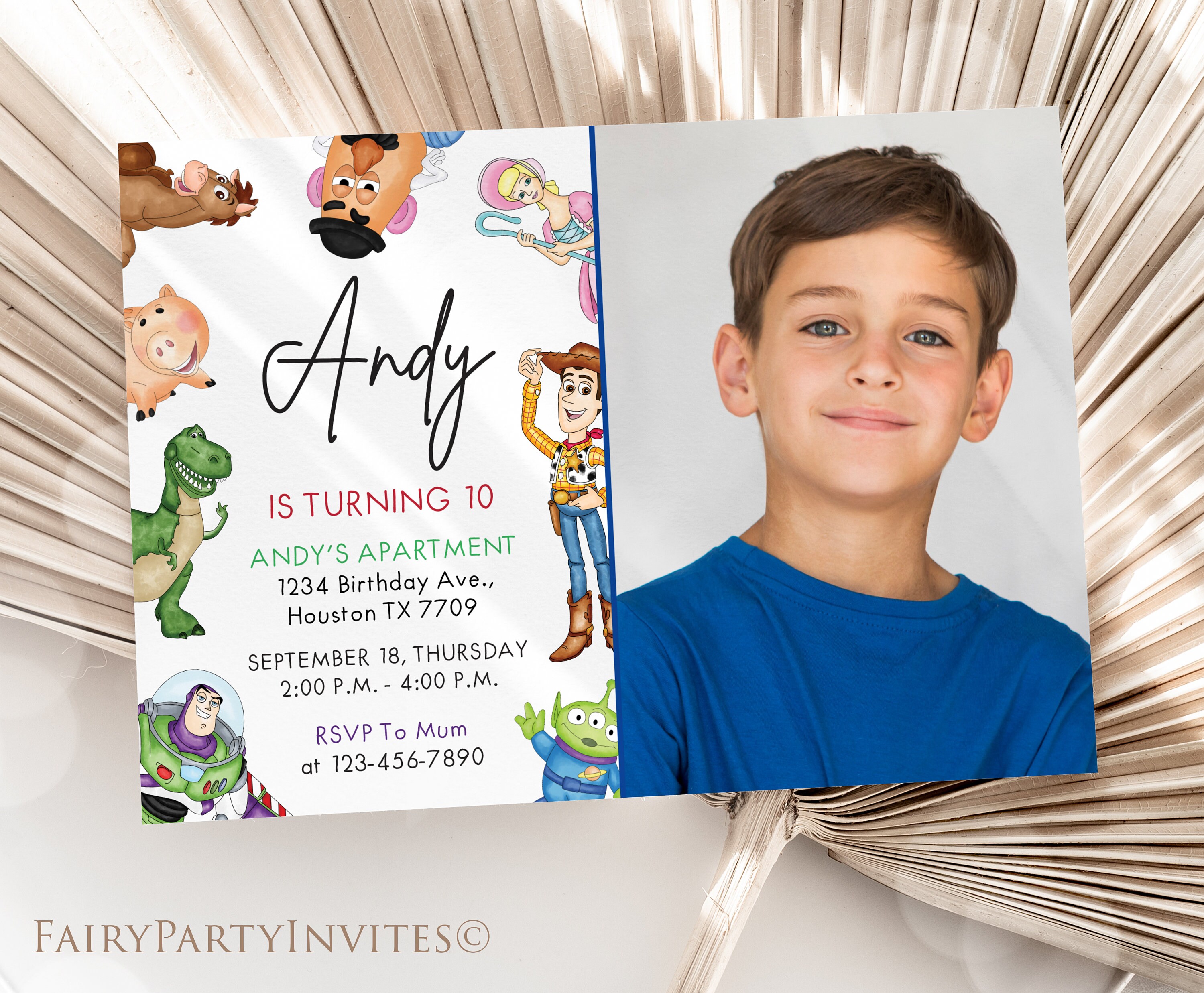 Toy Story Birthday Invitation Template Toy Story Invitation - Etsy