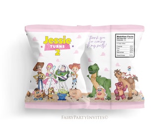Toy Story Chip Bag Label Template: Birthday Party Favor (Instant Download)