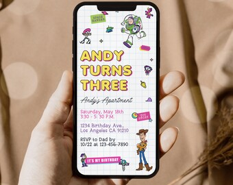Toy Story Birthday Invitation Template: Electronic Invite (SS01)
