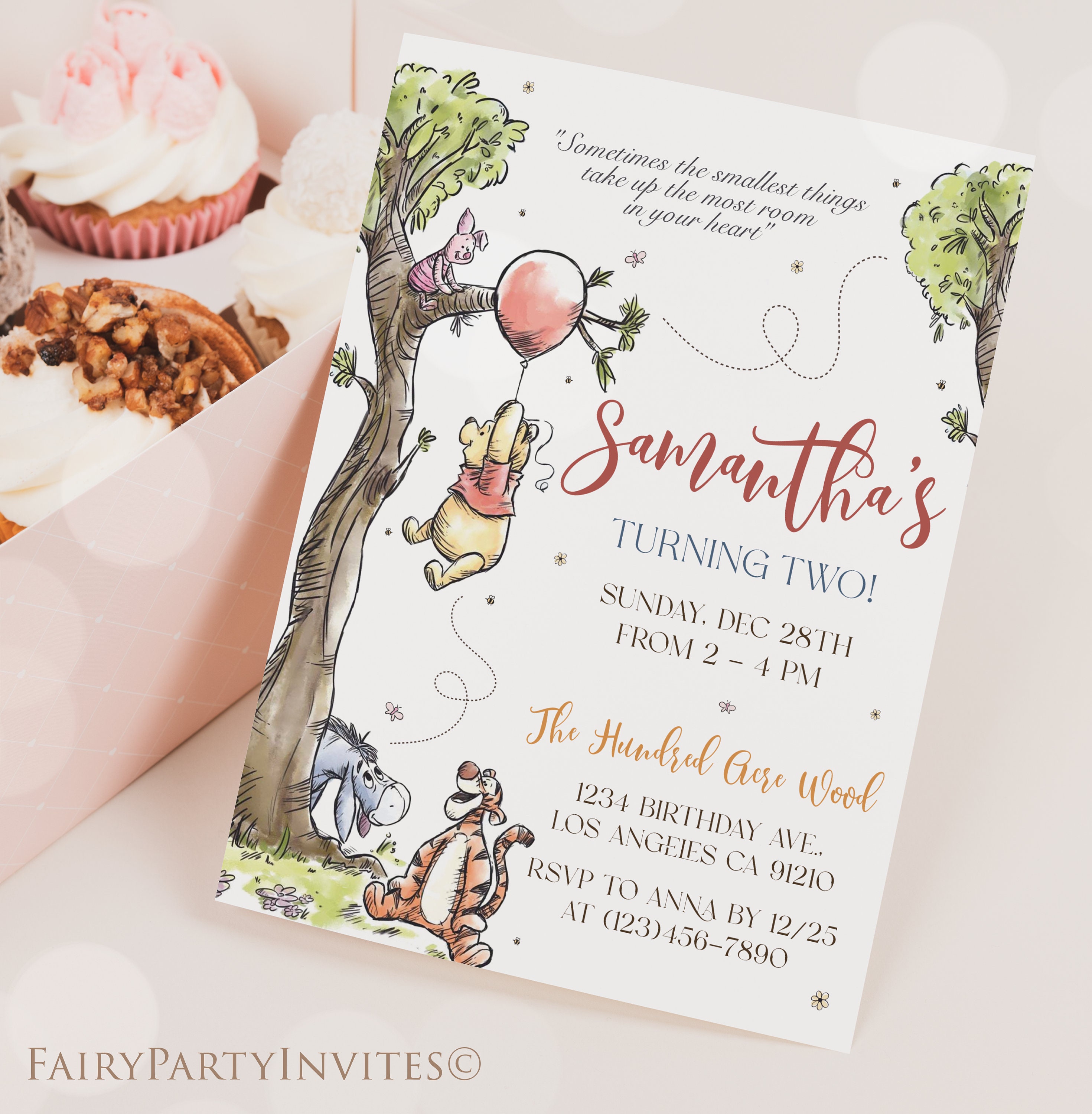 Winnie The Pooh Birthday Invitation Template Winnie The Pooh Invitation Winnie The Pooh Birthday Editable Invite Instant