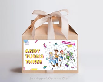 Toy Story Gable Box Label: Birthday Party Favor (Digital Download)