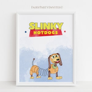 Toy Story Birthday Party Table Sign, Toy Story Party Favor Treat Sign, Toy Story Theme Birthday Party Table Sign - TS01