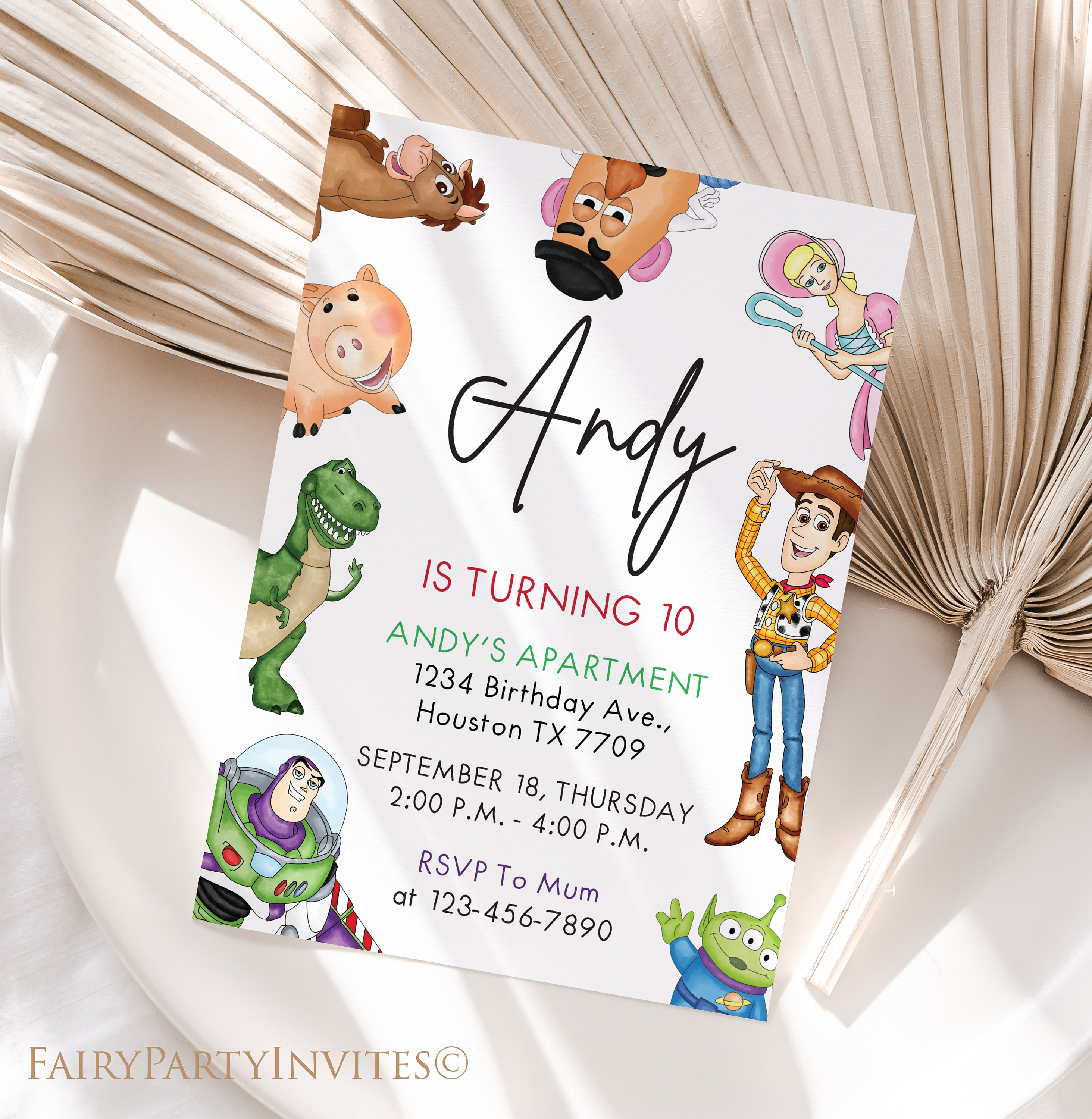 Toy Story Birthday Invitation Template Toy Story Invitation - Etsy