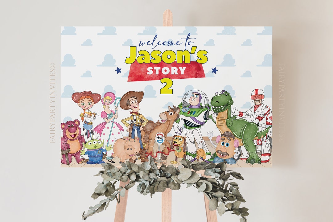 Toy Story Welcome Sign: Editable Party Banner (digital Download) - Etsy
