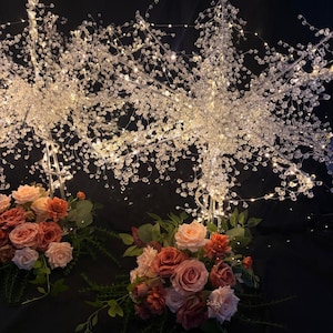 LED Crystal Tree Lights 34 Inch Set of 2, Lighted Tree Centerpiece, Wedding Centerpieces, Wedding Table Decor, Crystal Decor, Holiday Decor