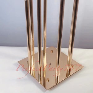 50''Gold 8 Arm Metal Cluster Candle Holder, Tall Stand Glass Candles, Candle Holders, Wedding, Shower Party, Event Table Centerpiece image 9