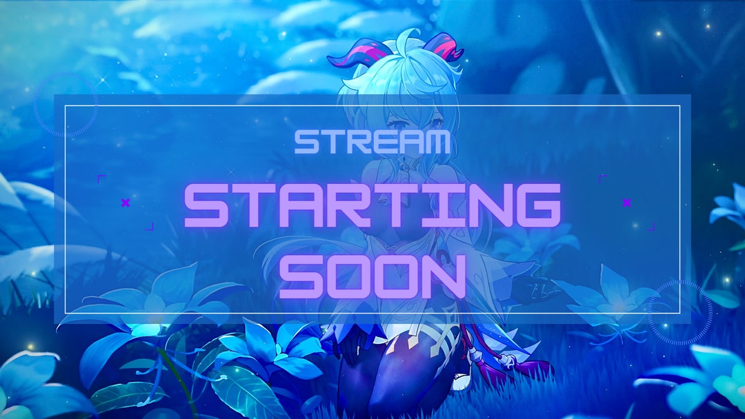 Ganyu Genshin Impact Overlay Pack for Twitch Stream Etsy
