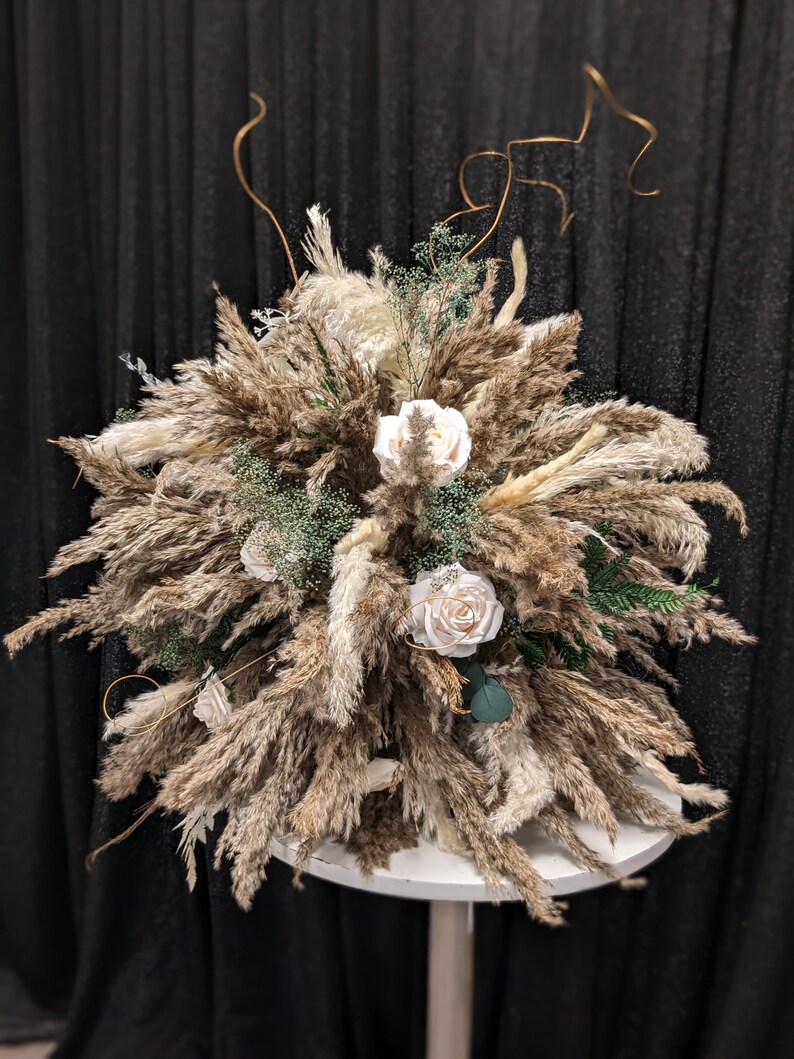 Pampas Grass Christmas Tree Topper Etsy