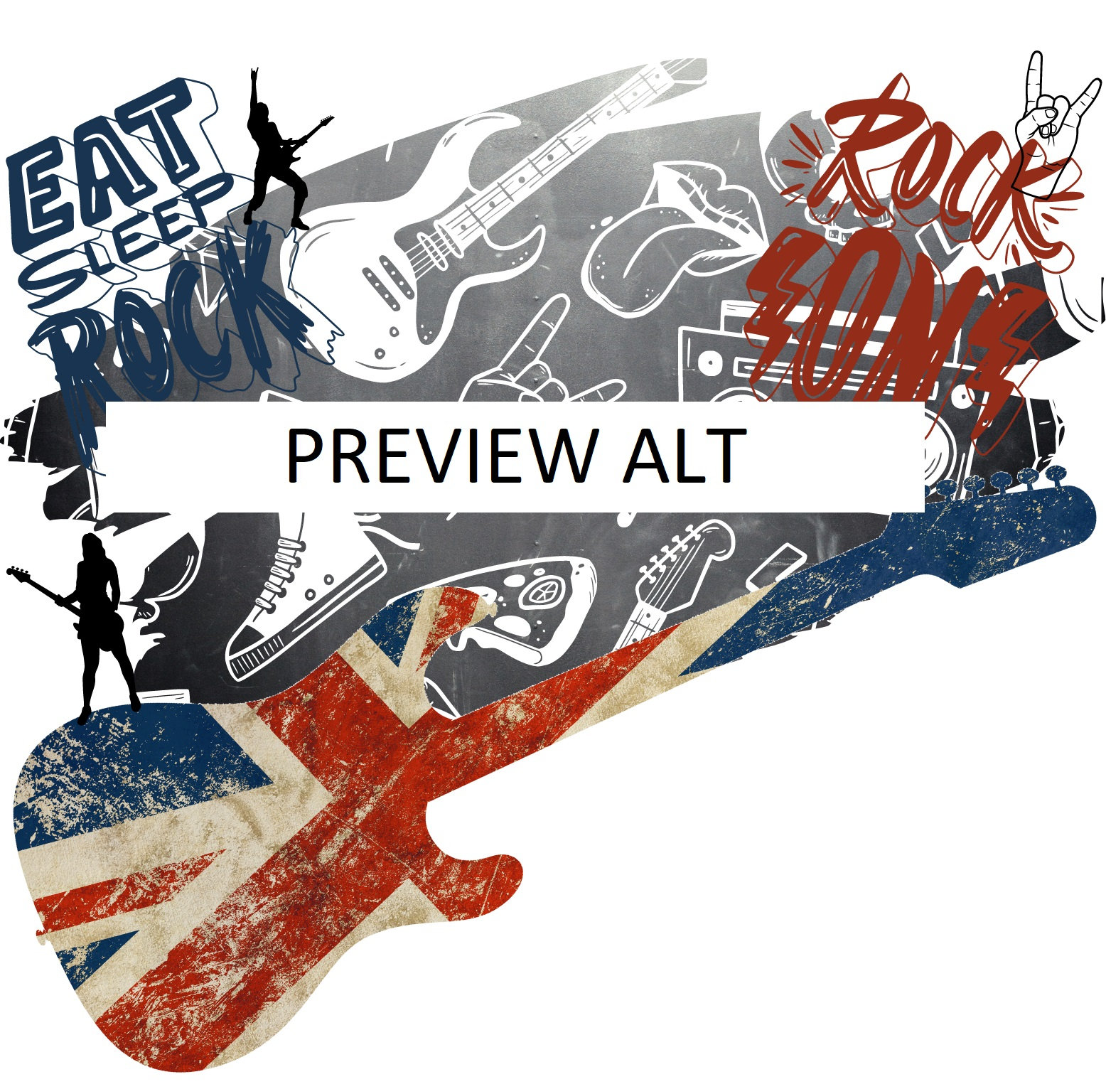 Rock On! - Printable Art Design - SVG, PDF, and PNG Digital