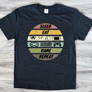 Sleep Eat Game Repeat T-Shirt: Epic Gamer Tee