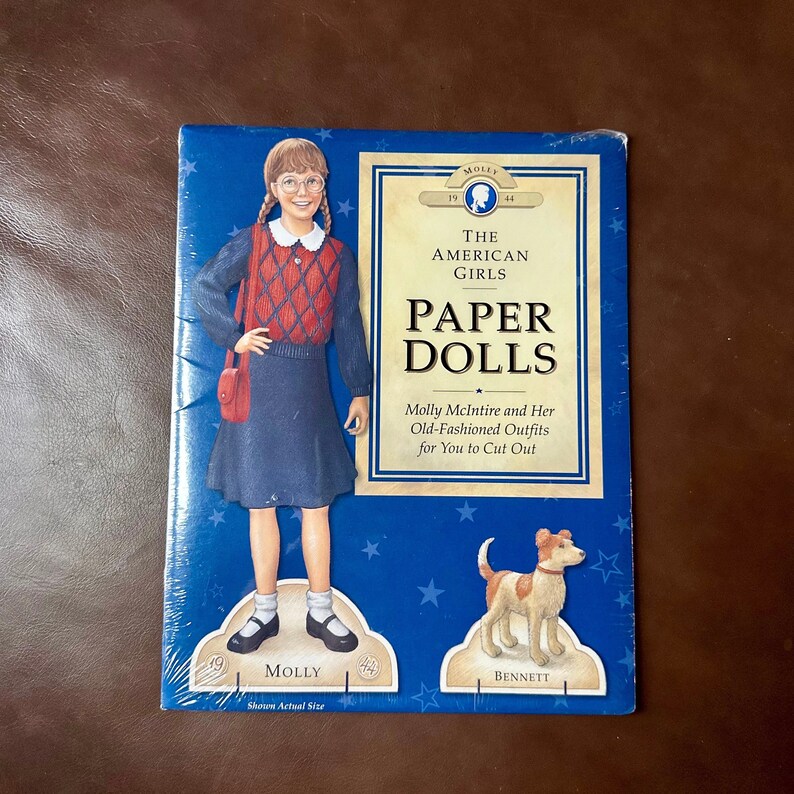 American Girl Molly Paper Doll Book Unopened Vintage Toy Etsy