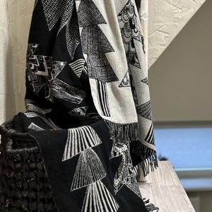 Designer Wool Blanket – Cozy, Stylish & Handmade. Premium Quality Herringbone Throw for Home, Sofa, Gifting, Warm from Lithuania