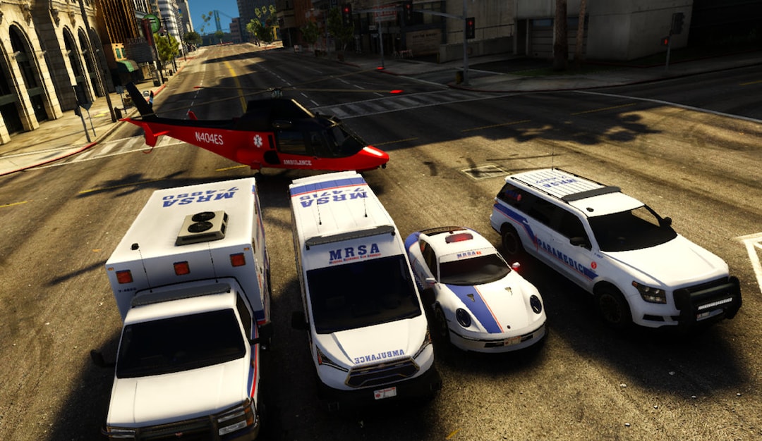 GTA V Ambulance Pack 5 Vehicles Fivem Ready Optimized Etsy