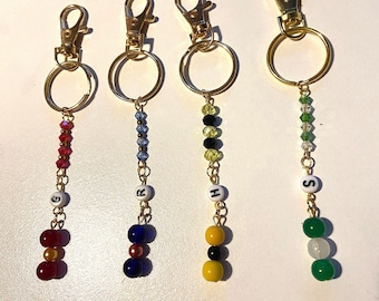Harry Potter inspired keychains | Gryffindor | Slytherin | Hufflepuff | Ravenclaw