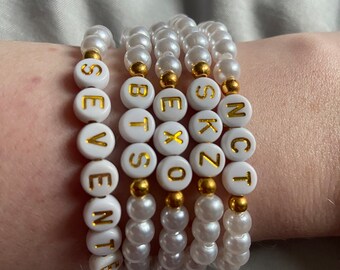 Kpop bracelets | pearl beaded bracelets