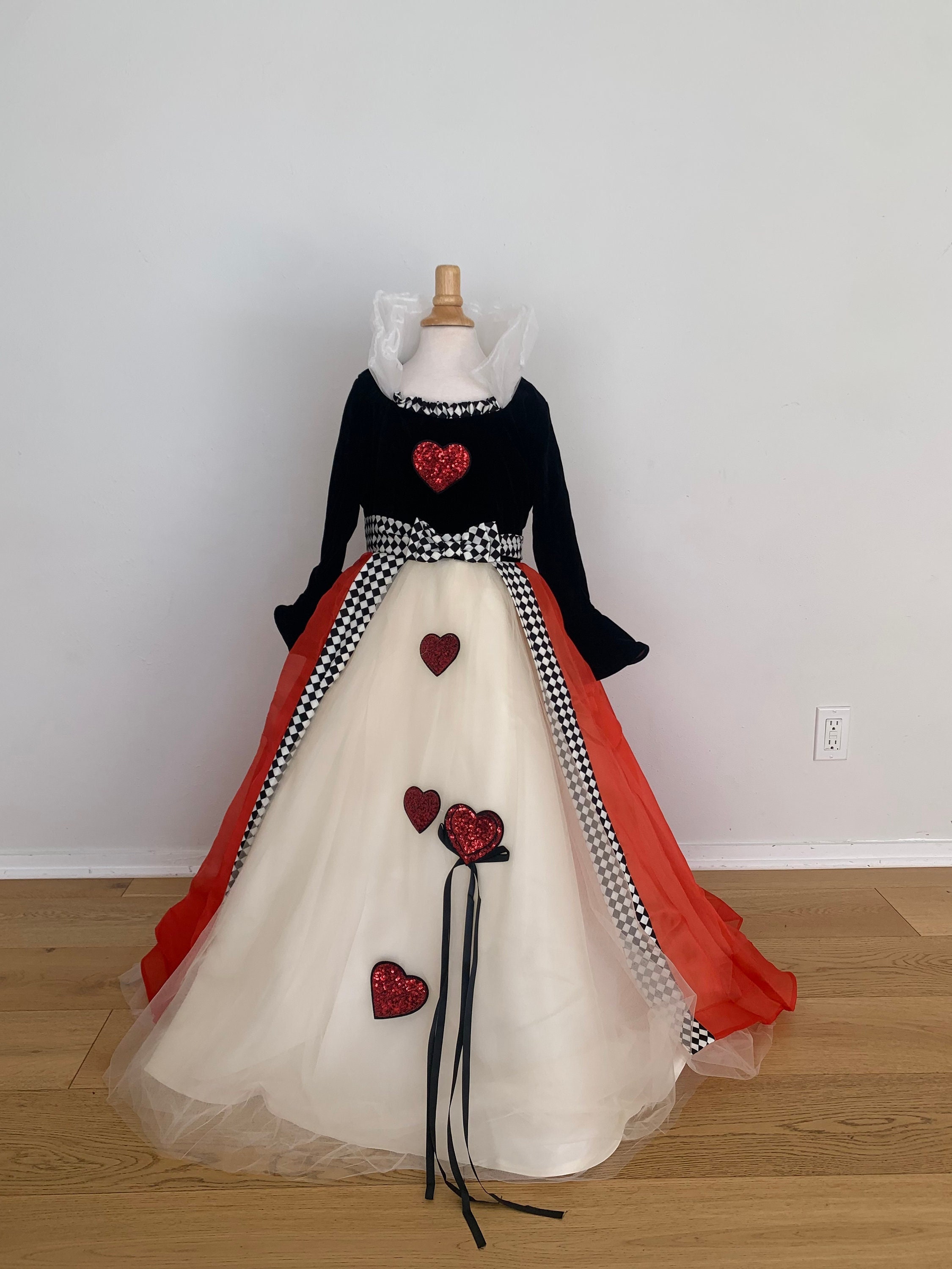 Queen of Hearts Costume Girls queen of Hearts Costume Kids - Etsy