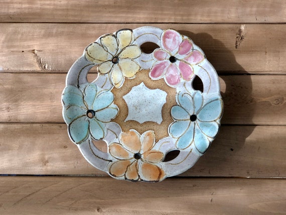 Pretty Floral Catchall Dish - image 1