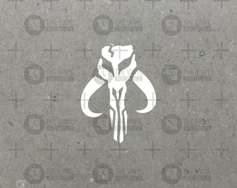 Mandalorian Crest | Mythosaur Skull | High Quality Permanent Vinyl Decal