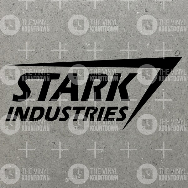 Stark Industries Logo | Iron Man | Nerdy Comic Book Cartoon | for Laptop, Water Bottle, Car, Toolbox | High Quality Permanent Vinyl Decal