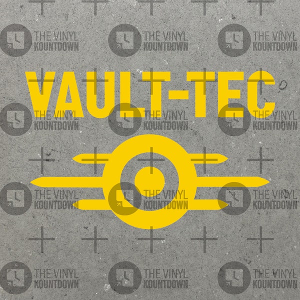 Vault-Tec Logo | Decal for Cars, Jeeps, Wranglers, Broncos! | Great Nerd Gift! | High Quality Permanent Vinyl Decal