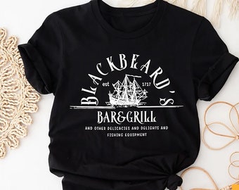 Black Beard's Bar And Grill Shirt, Our Flag Means Death Est 1717 Shirt, LGBT Shirt, Gentleman Pirate Shirt, Edward Tee, Pirate Bar And Grill