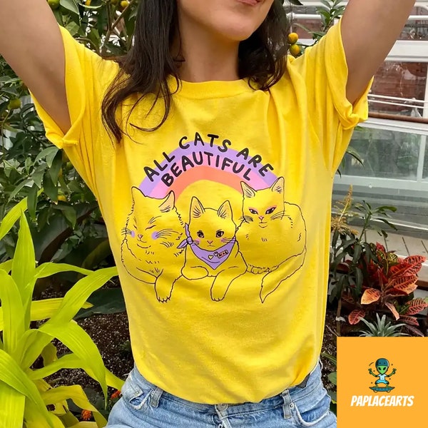 Todos los gatos son camisa hermosa, camisa ACAB, camisa izquierdista, camisa socialista, camiseta anarquista, camisa de gato, camisa amante de los gatos, camisa de gato divertido