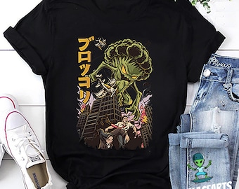 Monster Kaiju Vegetable Broccoli T-Shirt, Japanese Monster Shirt, Kaiju Vegetable Vintage Shirt, Kaiju Unisex T-Shirt, Kaiju Anime Shirt