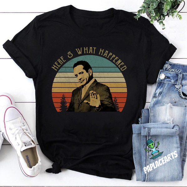 Adrian Monk T-Shirt, Here's What Happened Shirt, Monk TV Show Unisex T-Shirt, Adrian Monk Vintage Shirt, Adrian Monk Shirt, Geschenk für Fan