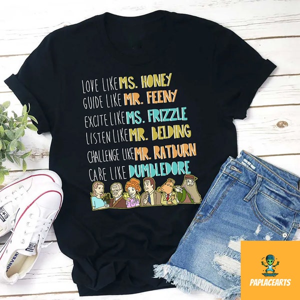 The Magic School Bus T-Shirt, Ms Frizzle Shirt, Love Like Mr Honey Vintage Shirt, Frizzle Unisex Shirt, Miss Frizzle Shirt, Back To School