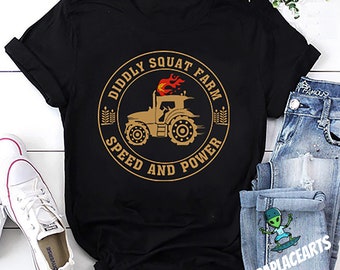 Diddly Squat Farm T-Shirt, Speed And Power Shirt, Tractor Vintage Shirt, Tractor Unisex Shirt, Tractor T-Shirt, Farmer Shirt, Farmer Gift