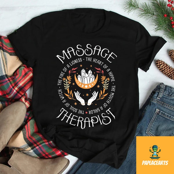 Camiseta de terapeuta de masaje, camisa de terapia de masaje, camisa de masajista, regalo de graduación lindo, regalo para terapeuta de masaje, camisa de masaje, camisa de spa