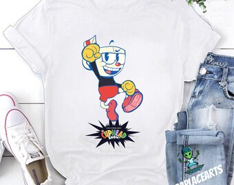 Cuphead T-Shirt, Cuphead Shirt, Cuphead Unisex T-Shirt, Cuphead Vintage Shirt, The Cuphead Show T-Shirt, Game Shirt, Game Lover Shirt