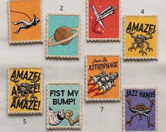 Project Hail Mary Embroidered Patch, Ryland Grace Iron On Hats Uniforms, Bookish Lovers, Space Mission Sci-Fi Rocket, Gift For Fans