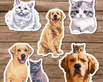 Custom Pet Photo Sticker: Waterproof Vinyl Decal for Laptop, Tumbler
