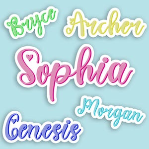 Custom Name Vinyl Sticker: Personalized Waterproof Decal