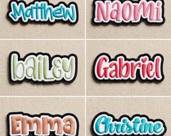 Waterproof Custom Name patch: Colorful Personalized patch