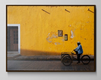 Photography poster Mexican Colors Yellow Print Wall Deco Travel Mexico Traveler Poster