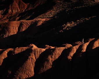 Photography poster Freedom in the Mountains in Argentina Photo Orange Print Wall Deco Travel